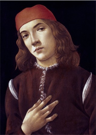 Portrait Of A Youth By Sandro Botticelli